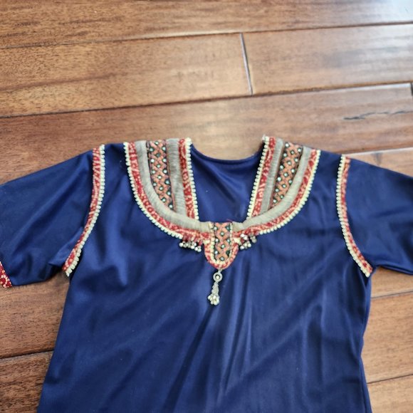 navy Indian salwar kameez - Picture 6 of 7